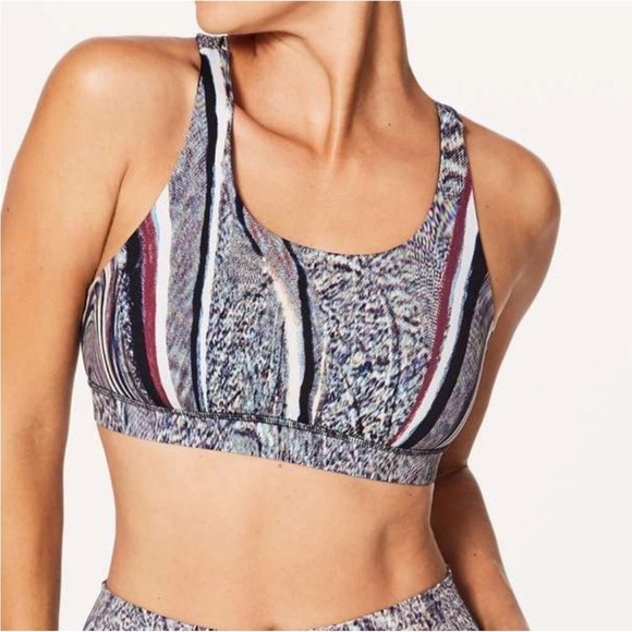 Lululemon Energy Sports Bra Nulux In Polychromatic. Size 10. - Picture 2 of 7